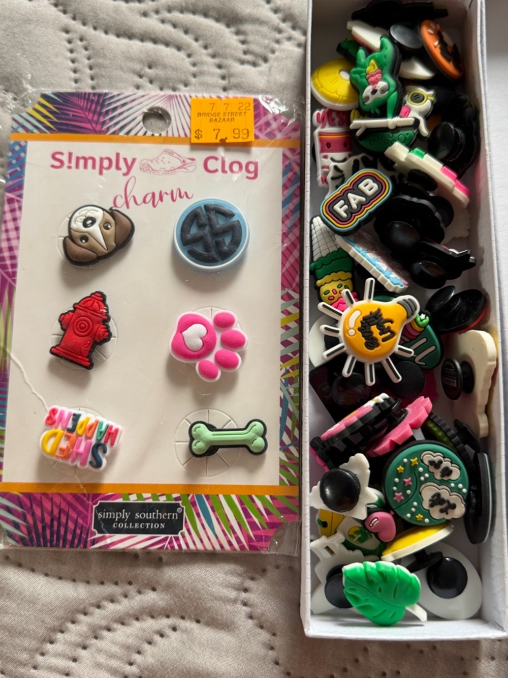Crocs Jibbitz Charm Bundle Lot (40+ Pieces) Simply Southern + Fun Mix